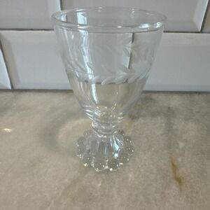 Vintage Anchor‎ Hocking Bubble Foot Juice Glass